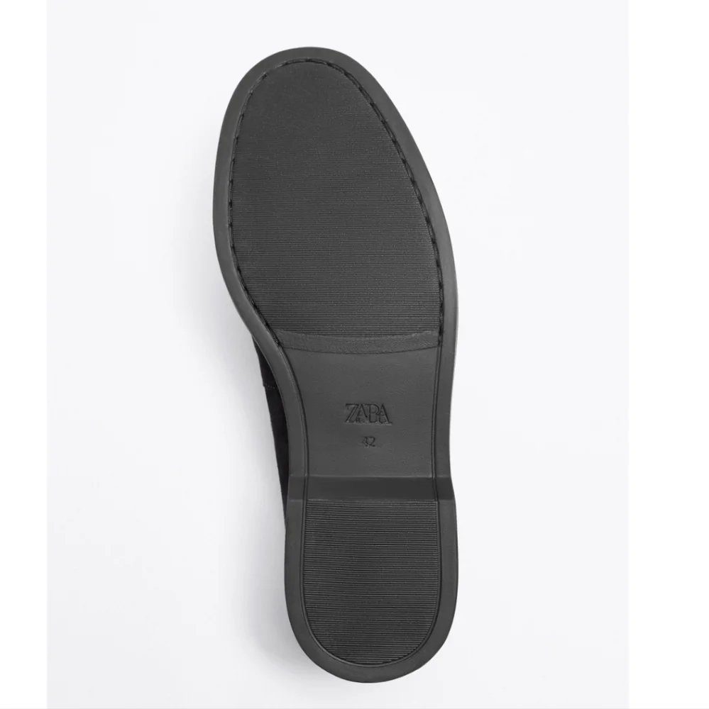 ❌️SOLD❌️ZARA SUEDE PENNY LOAFERS SIZE 10 - Picture 4 of 11